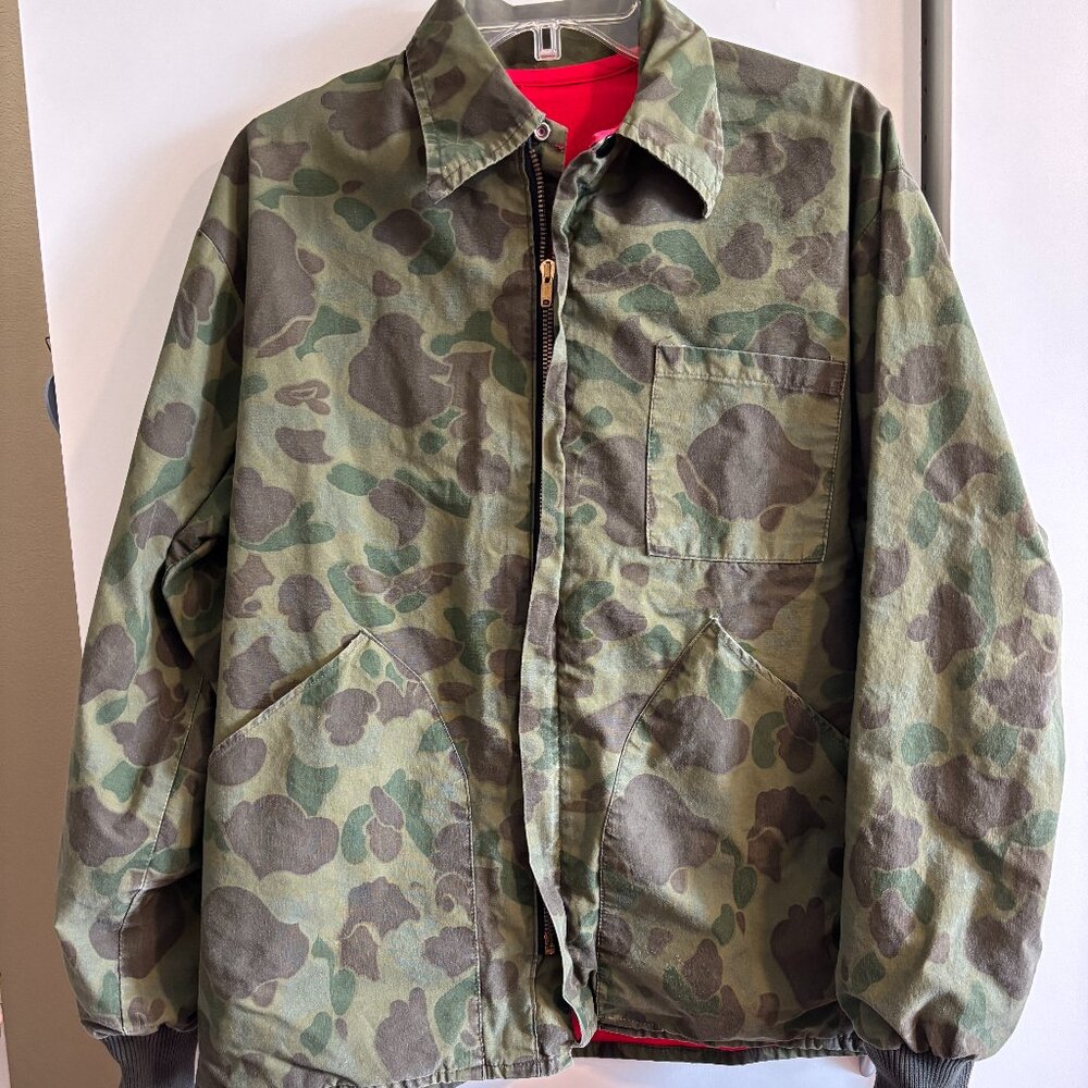 VINTAGE CAMO FEILD JACKET REVERSIBLE